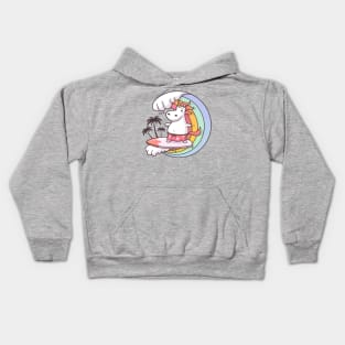 Surfing Unicorn Kids Hoodie